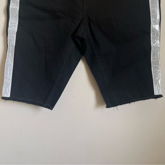 NEW Missguided Reflective Black Jean Bike Short US 6 - Picture 5 of 7